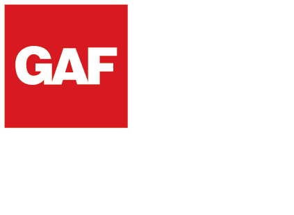 GAF logo_We Protect Tagline_2 lines_underneath