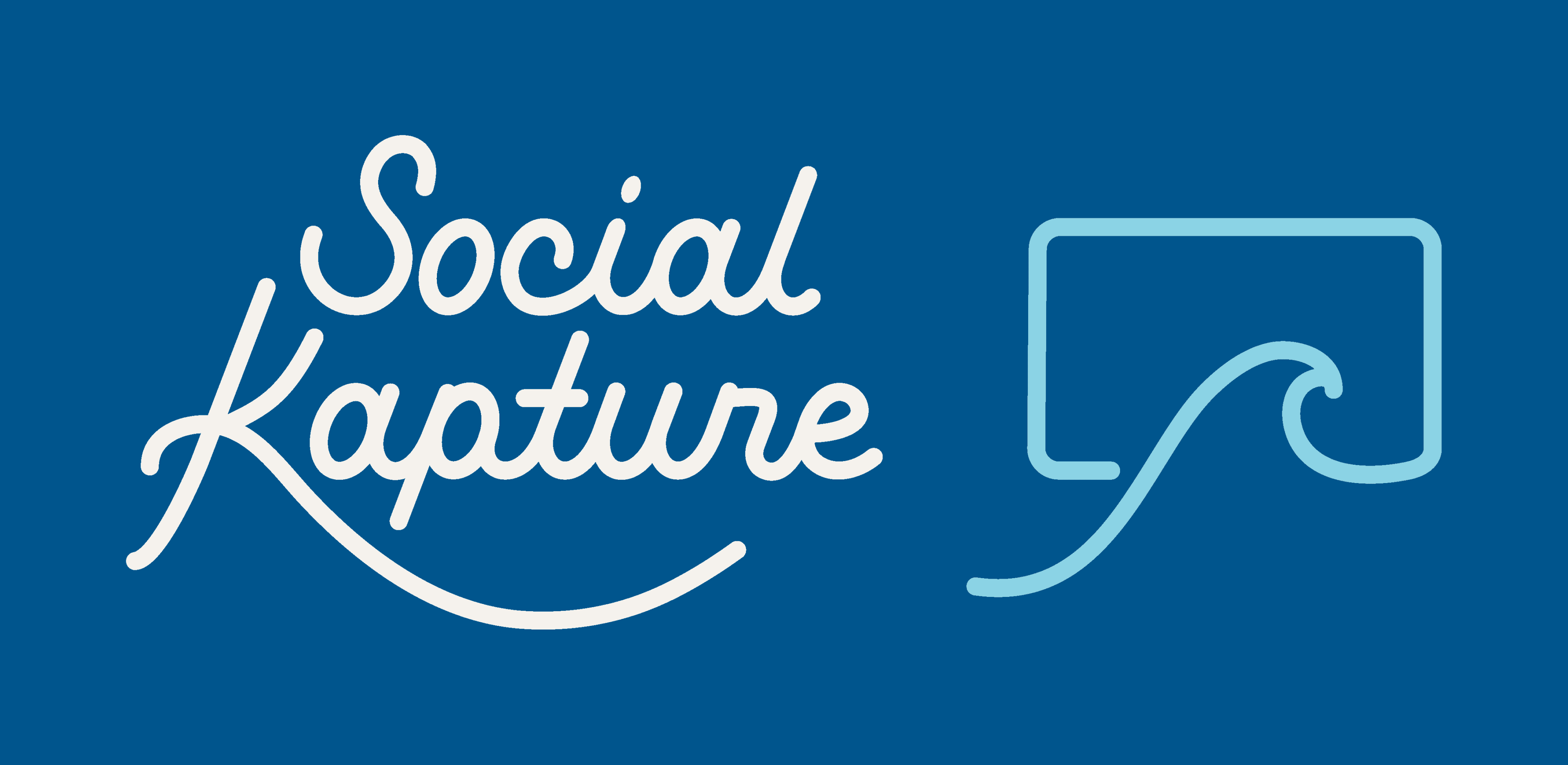 Social Kaptures Two-Color Primary Lockup Dark